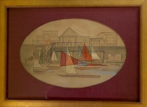 Geometric sail boats