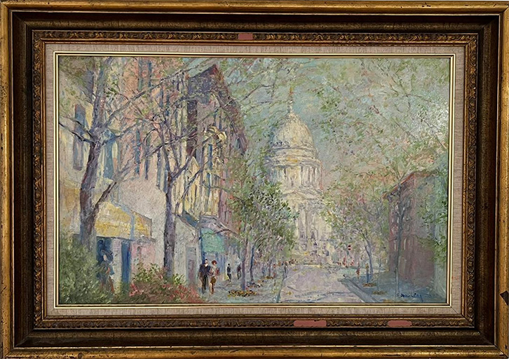 View of the Capital from New Jersey Ave or State Street, Madison WI