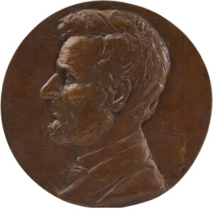 Bronze Medallion of Abraham Lincoln