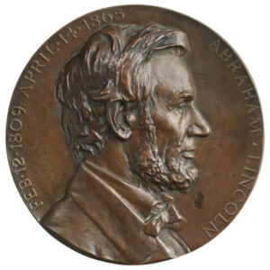 Bronze Medallion of Abraham Lincoln