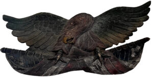 American Federal-Style Hand-Carved Wooden Eagle