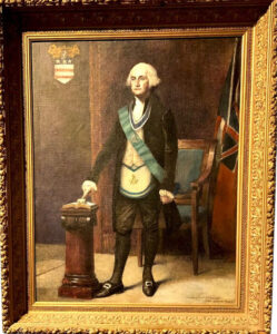Full-length Portrait of Washington in the Full Masonic Regalia