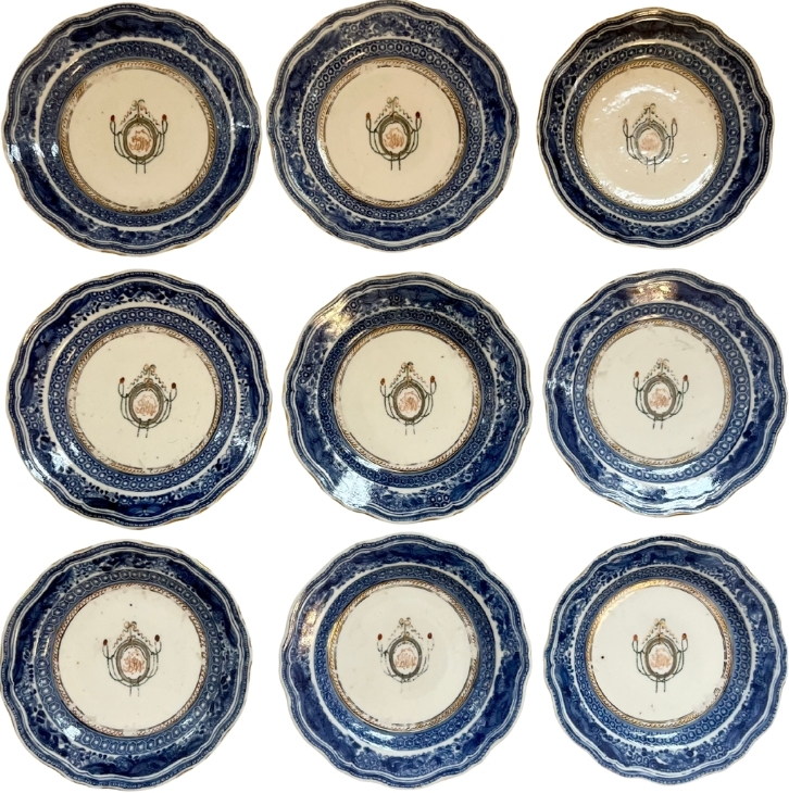 Plates in Blue